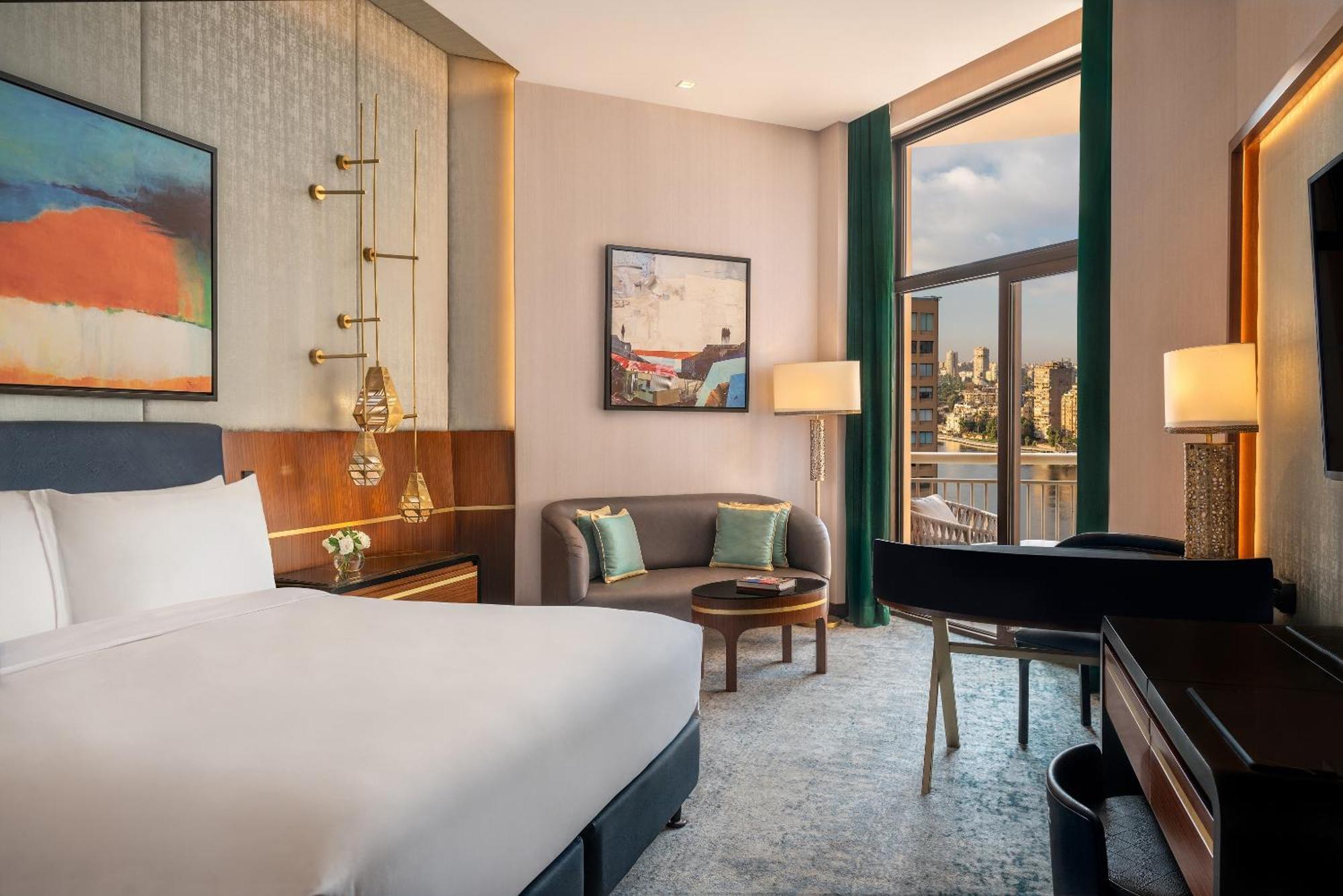 Hotel Sofitel Cairo Downtown Nile Exterior foto A room at the hotel